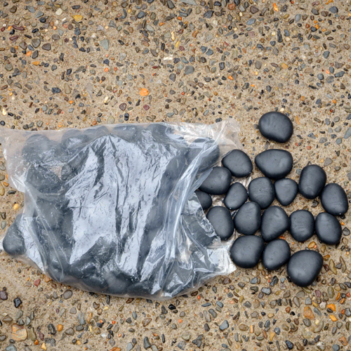 Faux River PebblesBlack, Rocks and Marbles Kinsman Garden Company