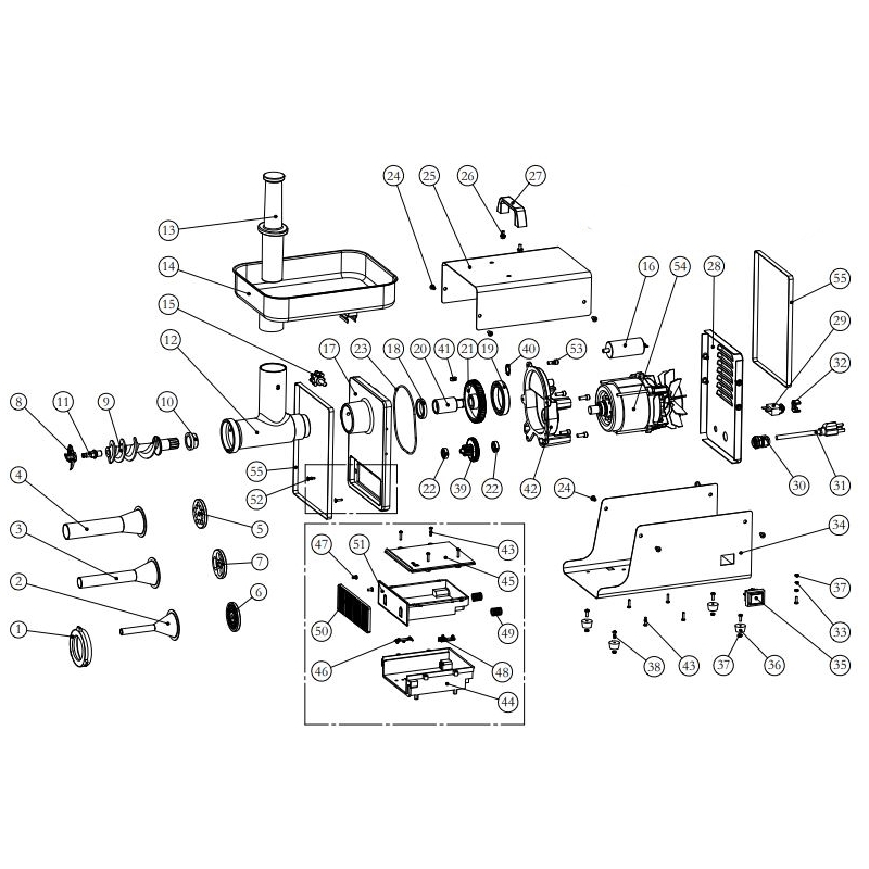 Part 8 Grinder Head for 1779 Grinder 2017+ LEM Products