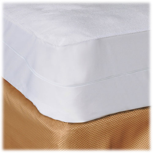 Terry Cloth Zippered Mattress Protectors LodgMate Bedding Protection