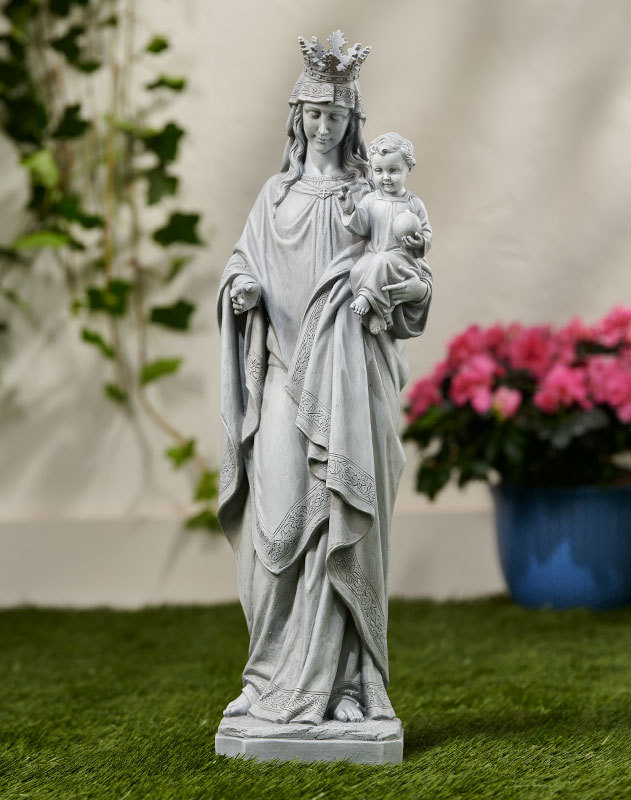 Mary Queen of Heaven statue, Indoor Outdoor Statuary Monastery Icons