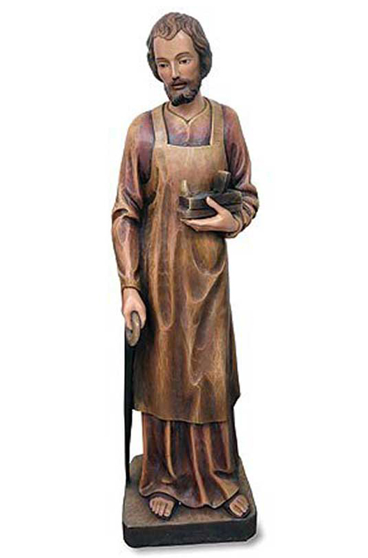 Saint Joseph the Worker Cathedral Size Statue, Large Statuary