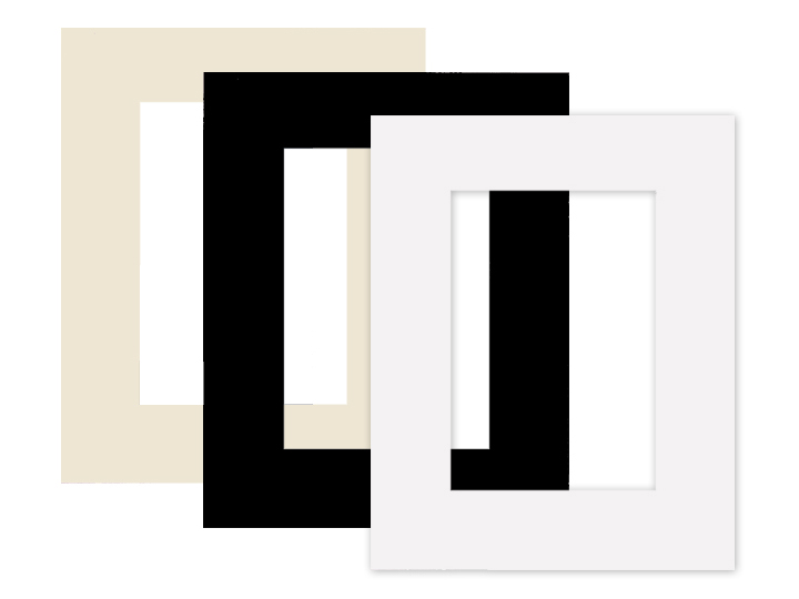 Single Designer 11x14 Picture Mat w/8x10 Opening White PH Photo