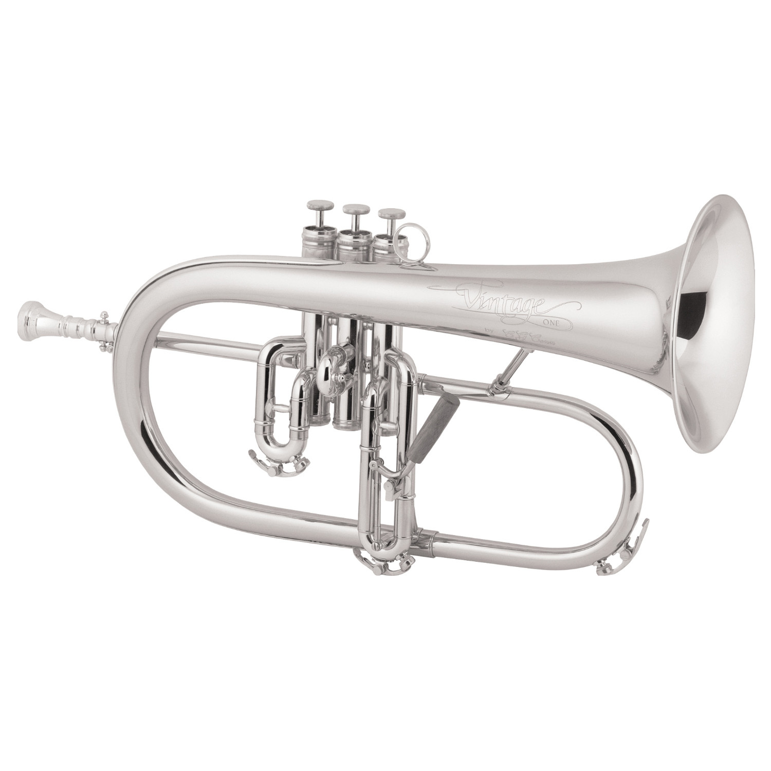 Conn Vintage One Flugelhorn [Bright Silver Finish], Professional Flugelhorns Pro Winds