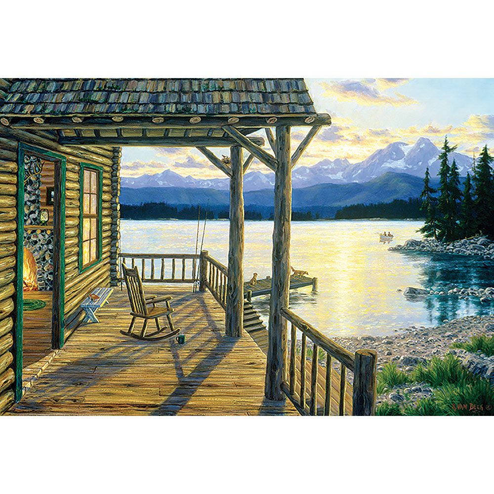 Mountain Lake Retreat 500 Piece Jigsaw Puzzle Spilsbury