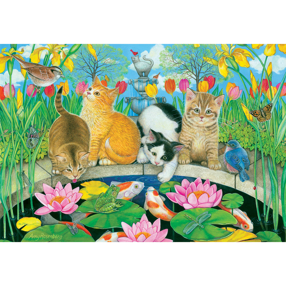 Fish Pond Pals 200 Large Piece Jigsaw Puzzle Spilsbury