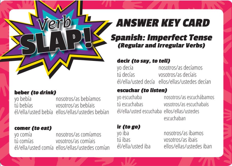 Verb Slap! Spanish Games, Games Teacher's Discovery