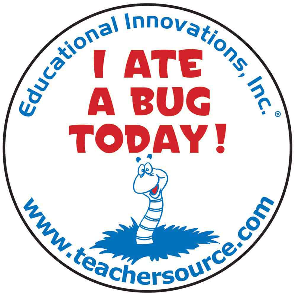 I Ate a Bug Today Stickers, Biology/Life Science Educational