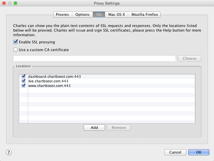 Charles Web Proxy Chartboost Help