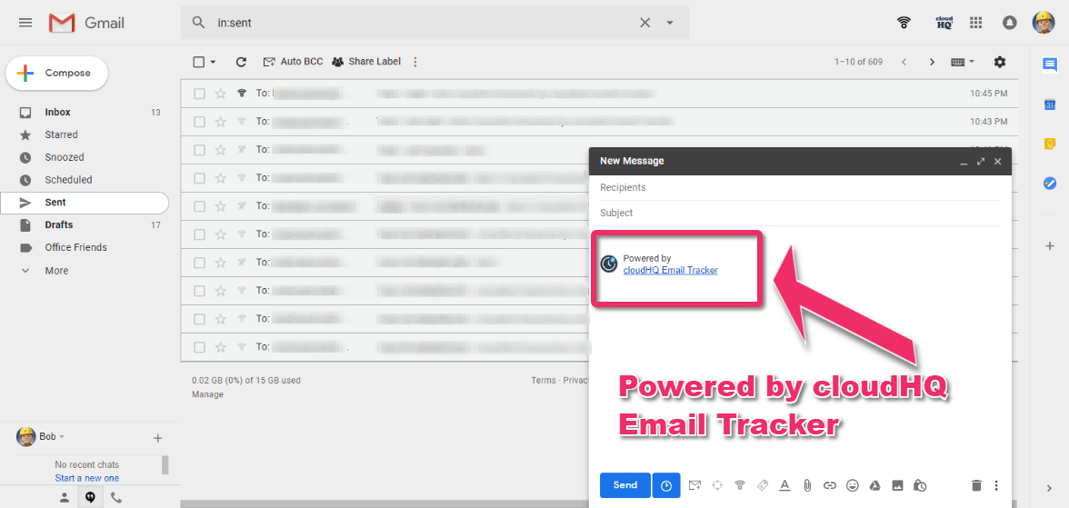 How to check status of tracked emails using Free Email Tracker cloudHQ Support