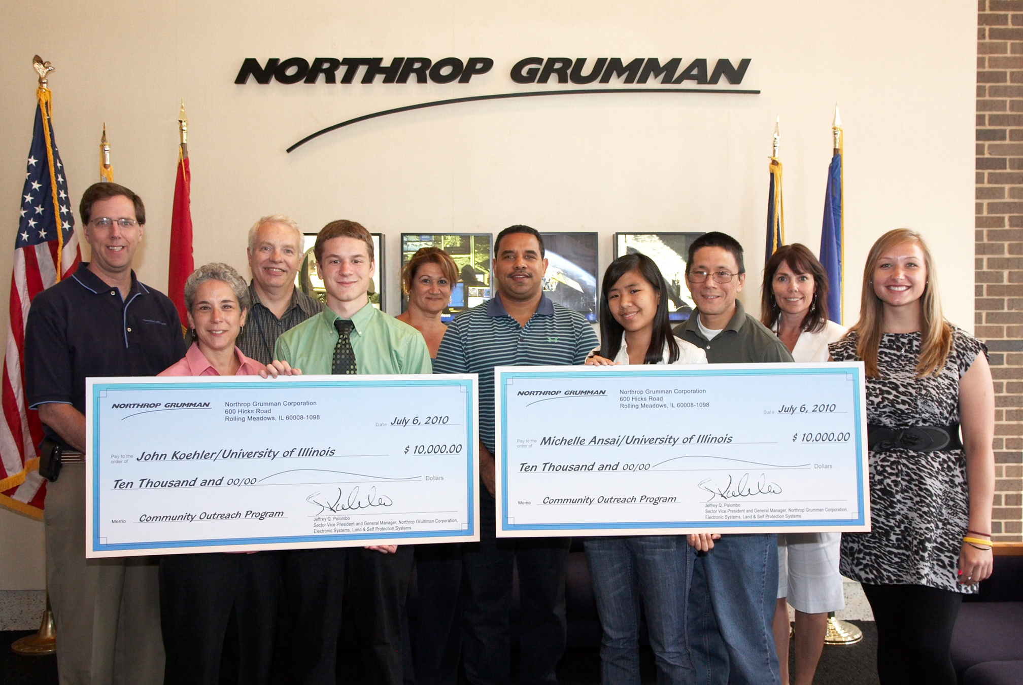 Photo Release Two Area Students Receive 10,000 Engineering Scholars