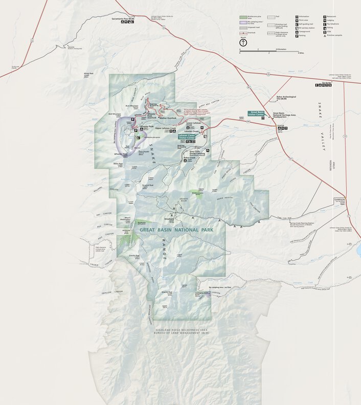 Great Basin National Park Map Great Basin National Park - Us National Park Service - Avenza Maps