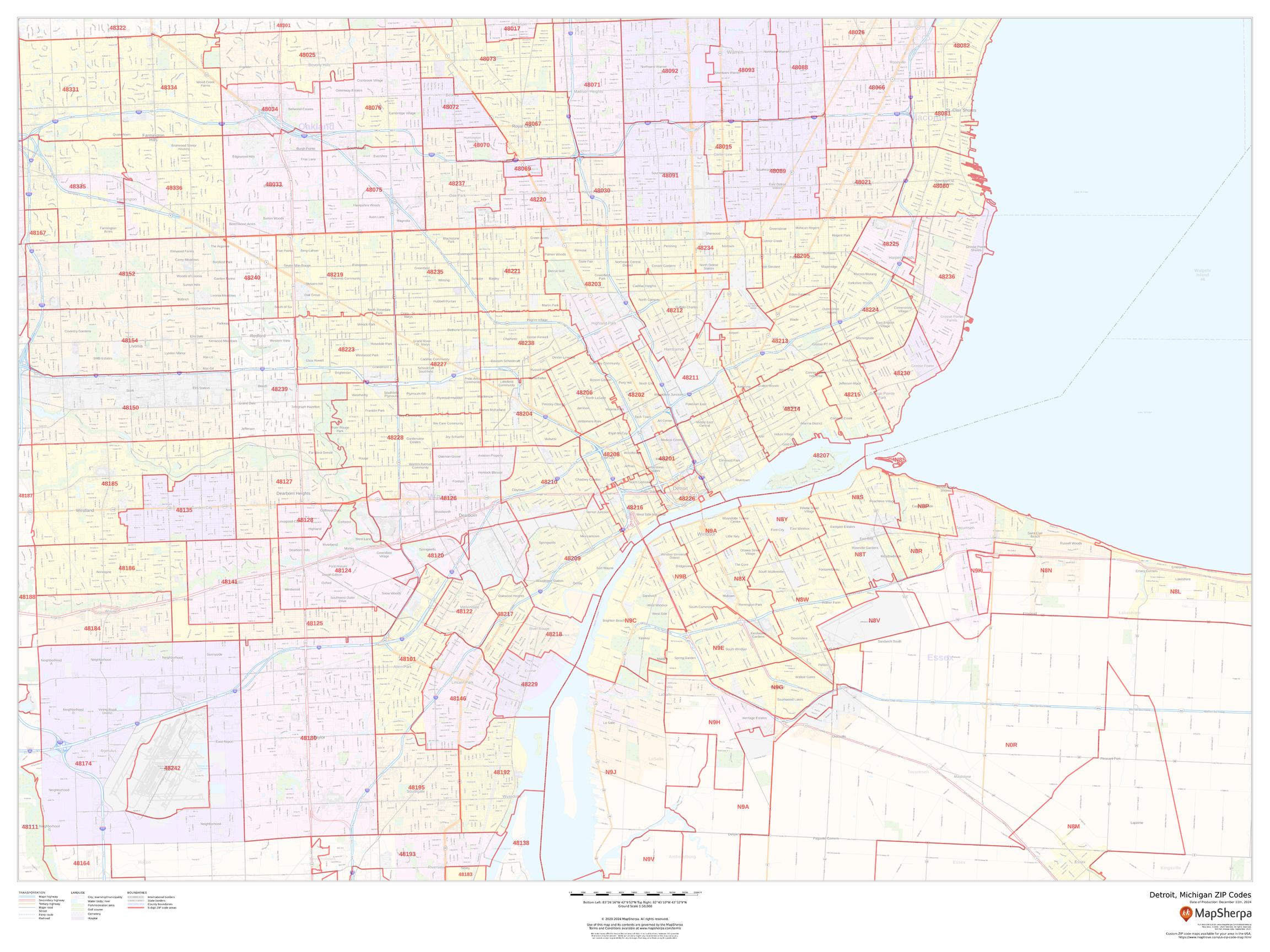 30 Map Of Zip Codes Michigan Online Map Around The World