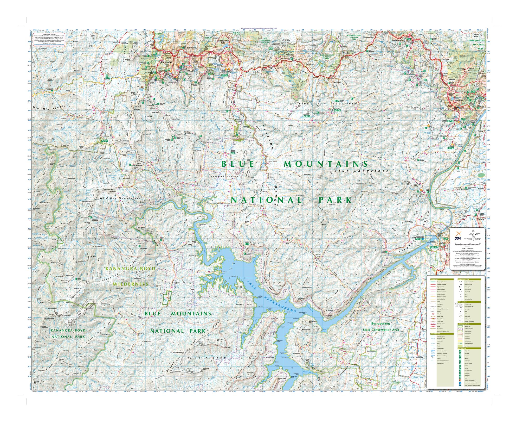 Blue Mountains Topographic Map Blue Mountains South , New South Wales Topographic Map