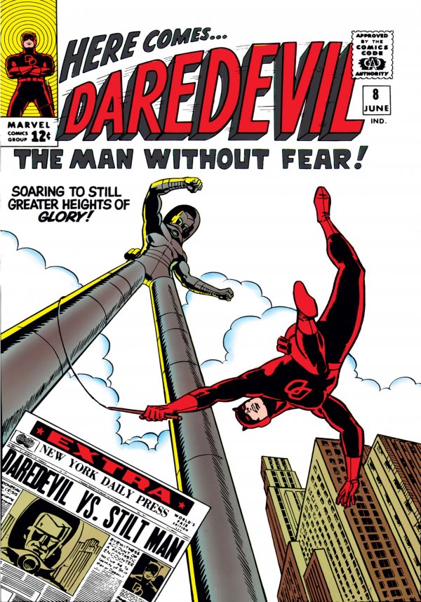DEVIL corno N.8 LA MINACCIA DI STILT MAN silver surfer daredevil