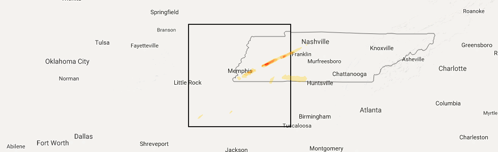 Interactive Hail Maps Hail Map for Ramer, TN