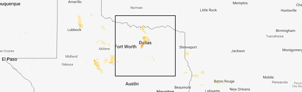 Interactive Hail Maps Hail Map for Kerens, TX
