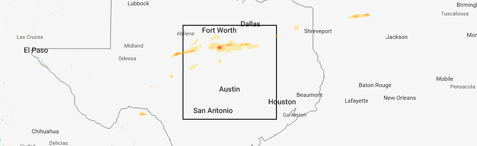 Interactive Hail Maps Hail Map for Meridian, TX