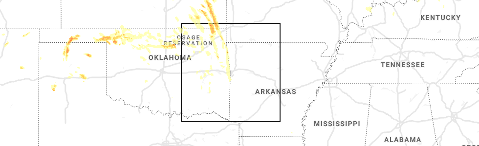 Interactive Hail Maps Hail Map for West Siloam Springs, OK
