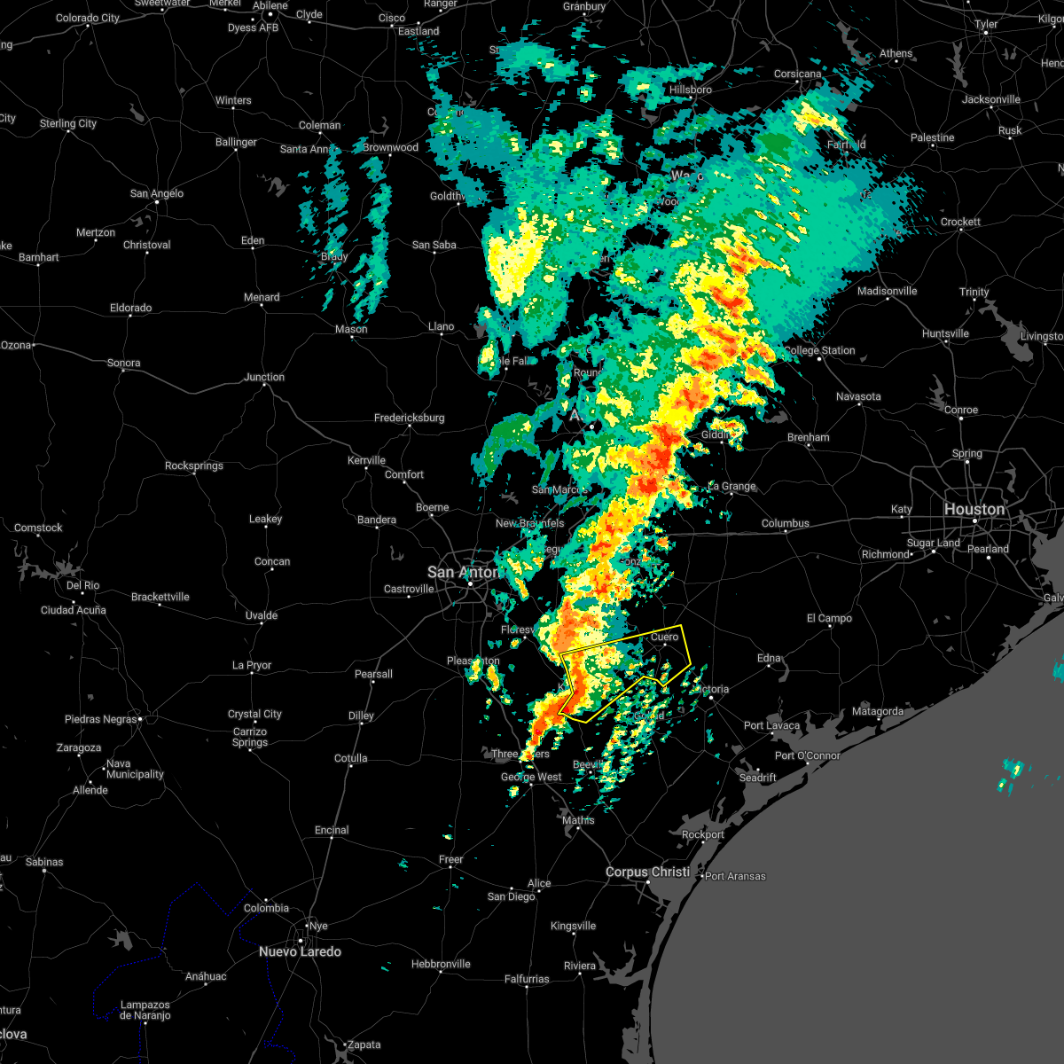 Interactive Hail Maps Hail Map for Kenedy, TX