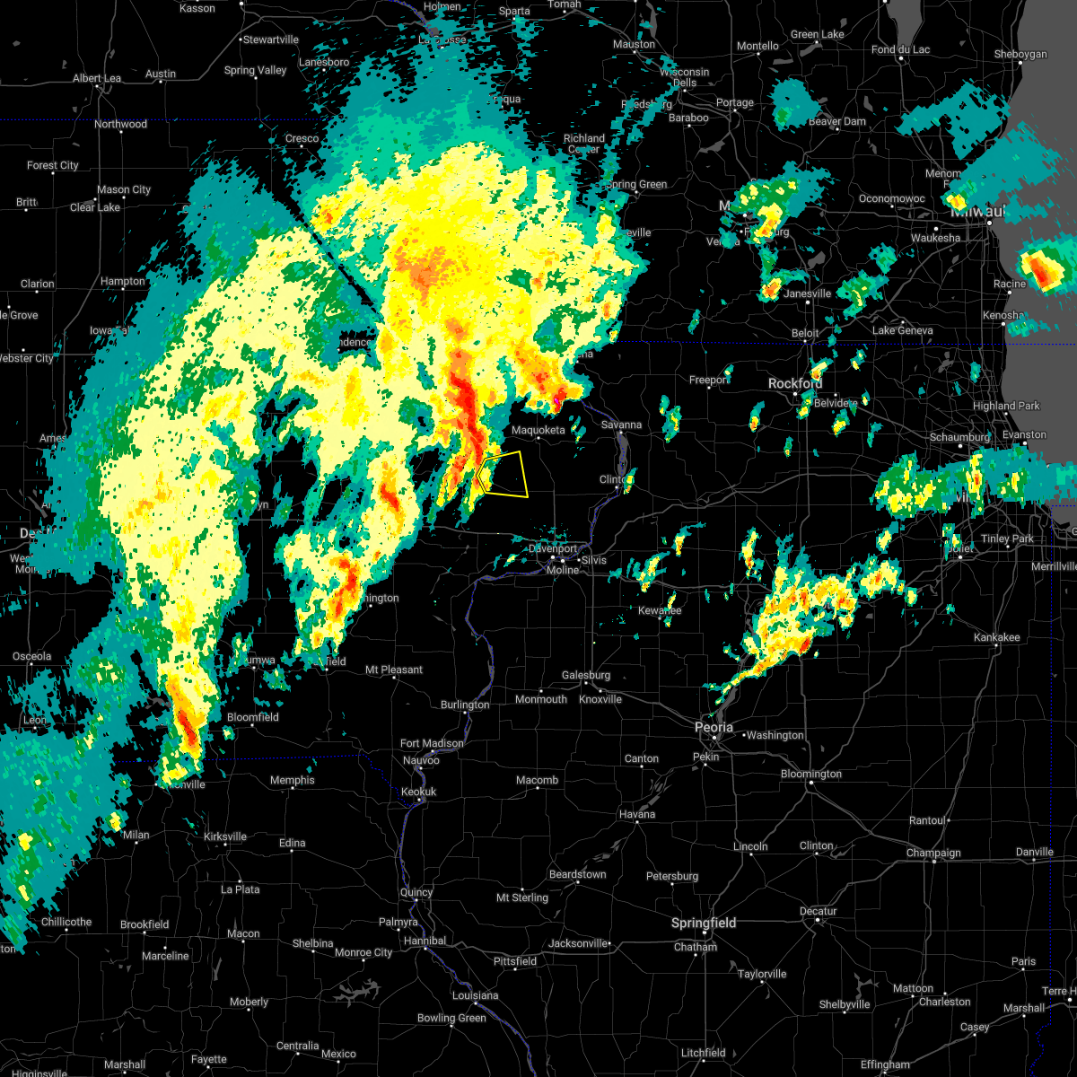 Interactive Hail Maps Hail Map for Calamus, IA
