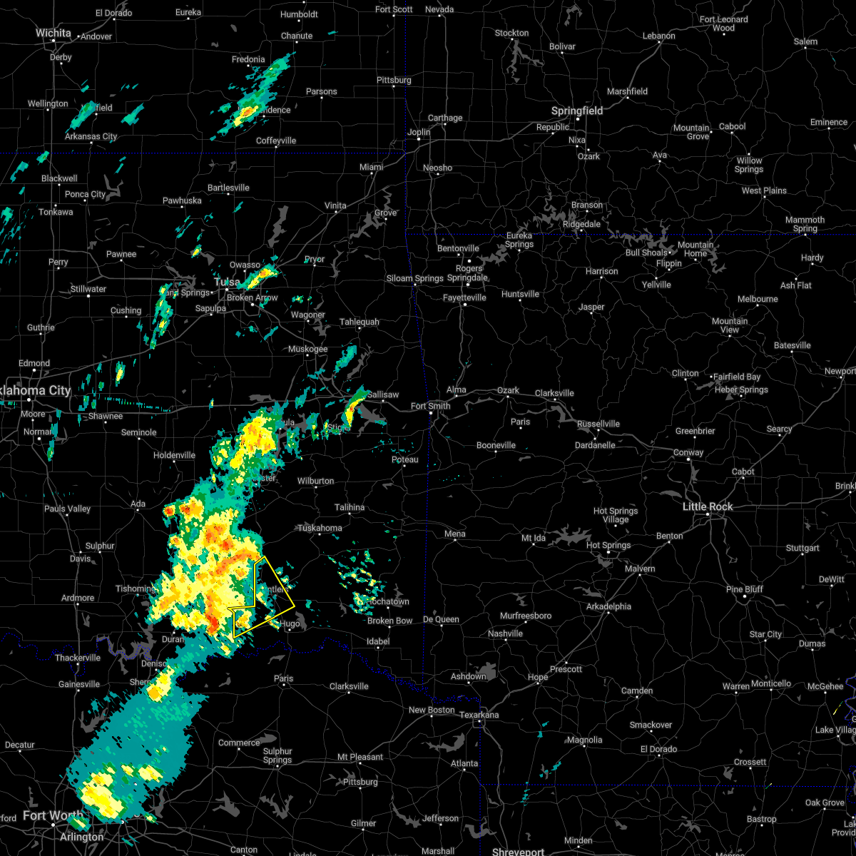 Interactive Hail Maps Hail Map for Antlers, OK