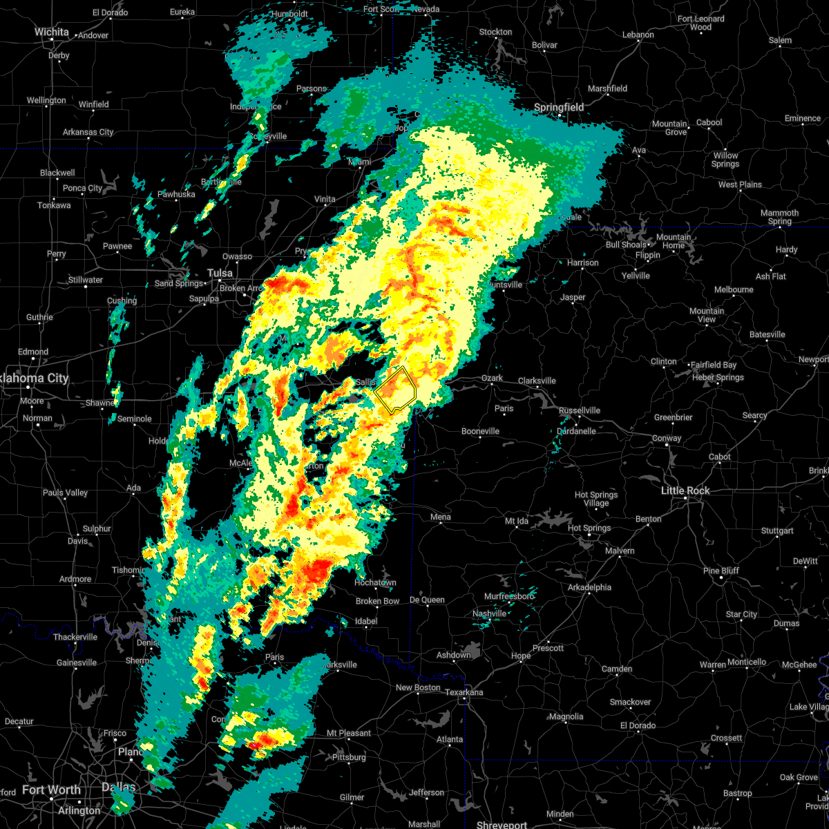 Interactive Hail Maps Hail Map for Roland, OK