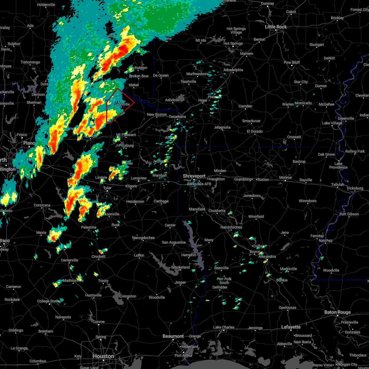 Interactive Hail Maps Hail Map for Bogata, TX