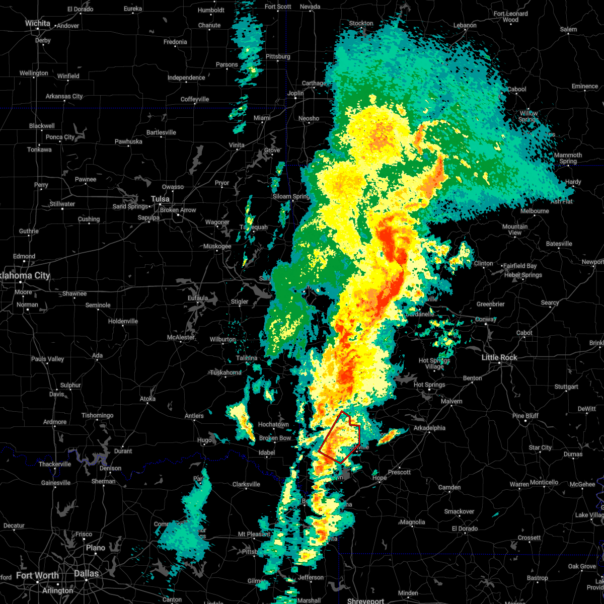 Interactive Hail Maps Hail Map for Dierks, AR
