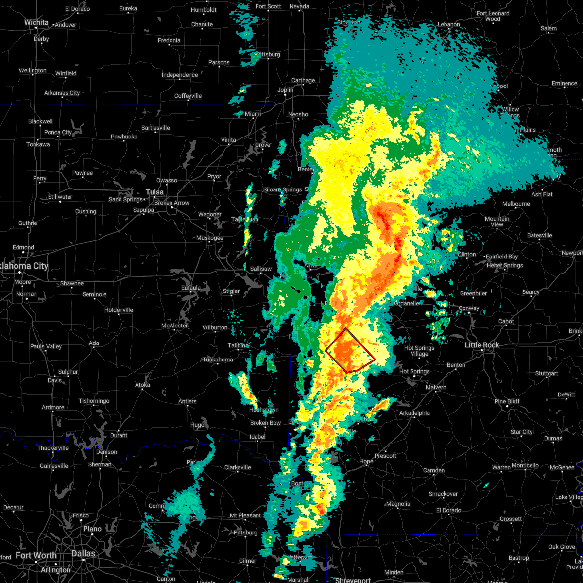 Interactive Hail Maps Hail Map for Oden, AR