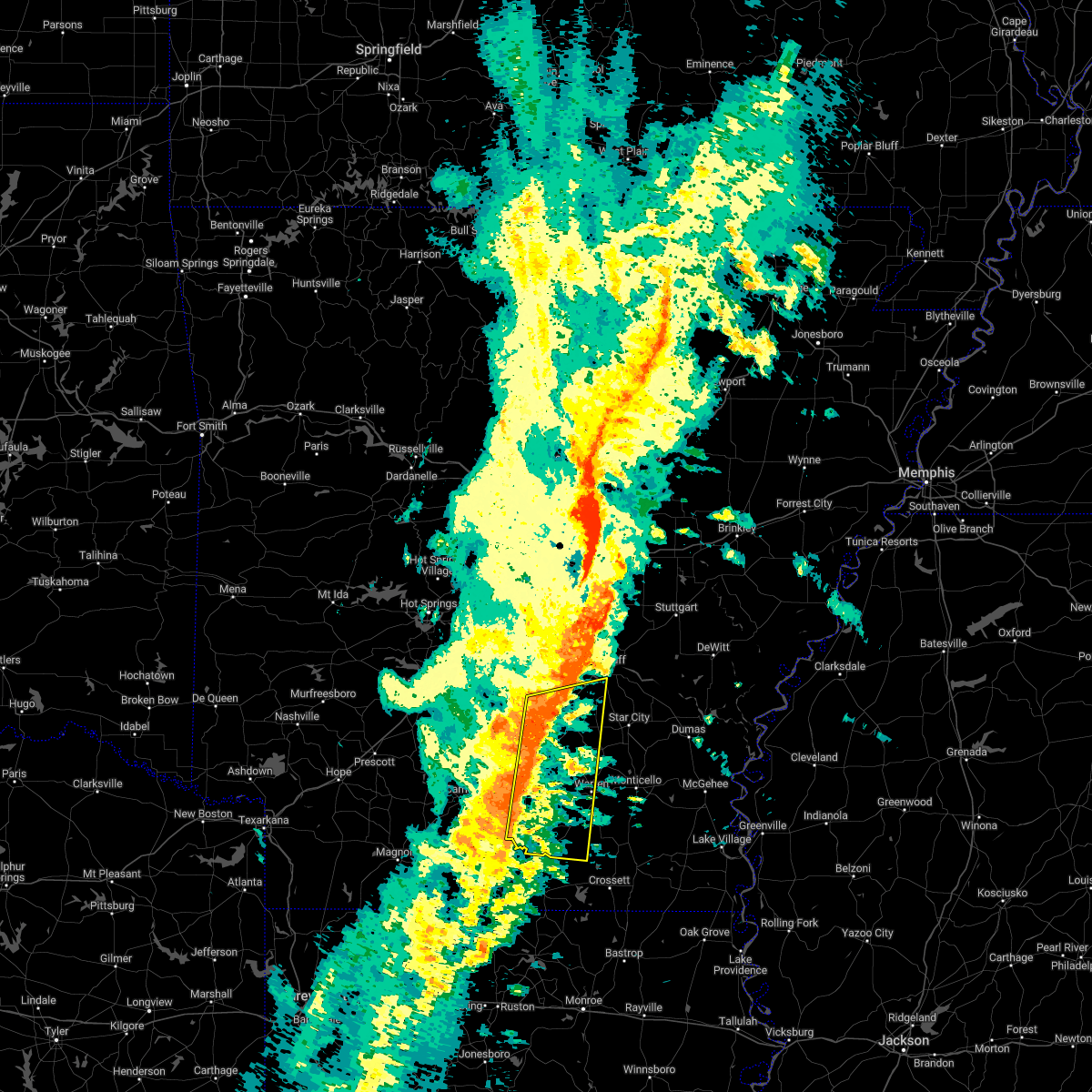 Interactive Hail Maps Hail Map for Fordyce, AR