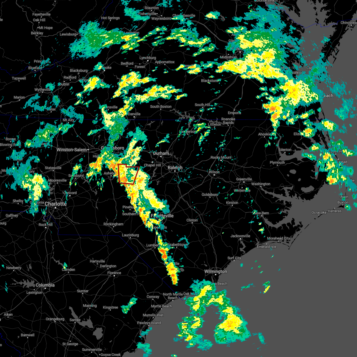 Interactive Hail Maps Hail Map for Ramseur, NC
