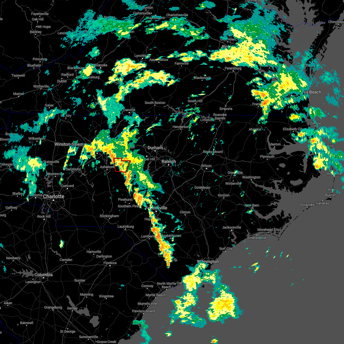 Interactive Hail Maps Hail Map for Siler City, NC