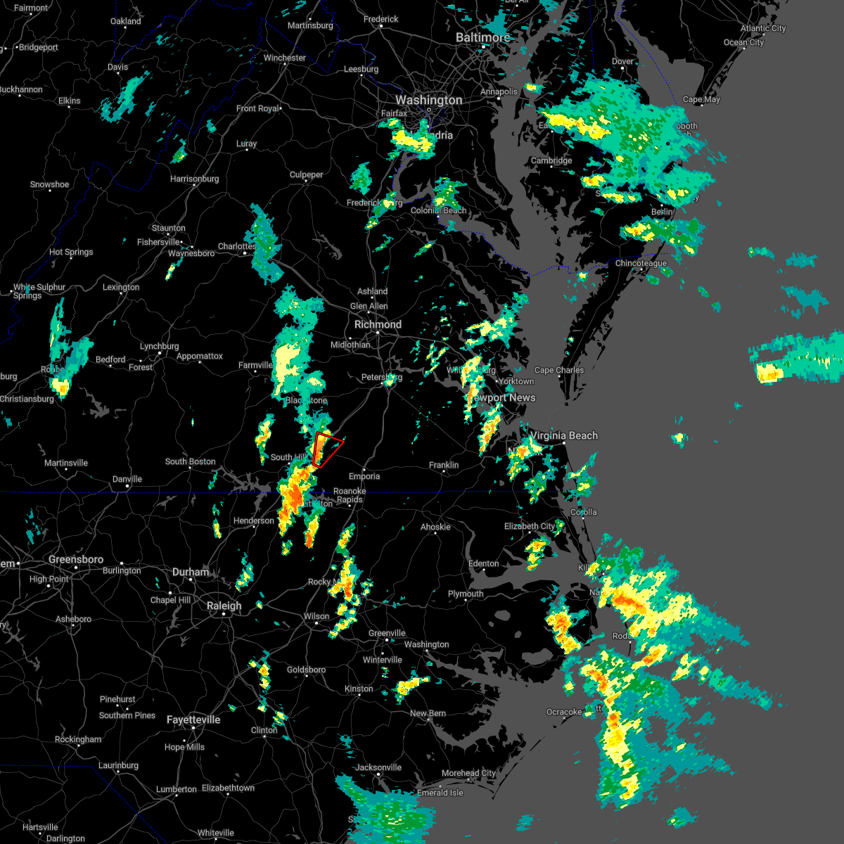 Interactive Hail Maps Hail Map for Lawrenceville, VA