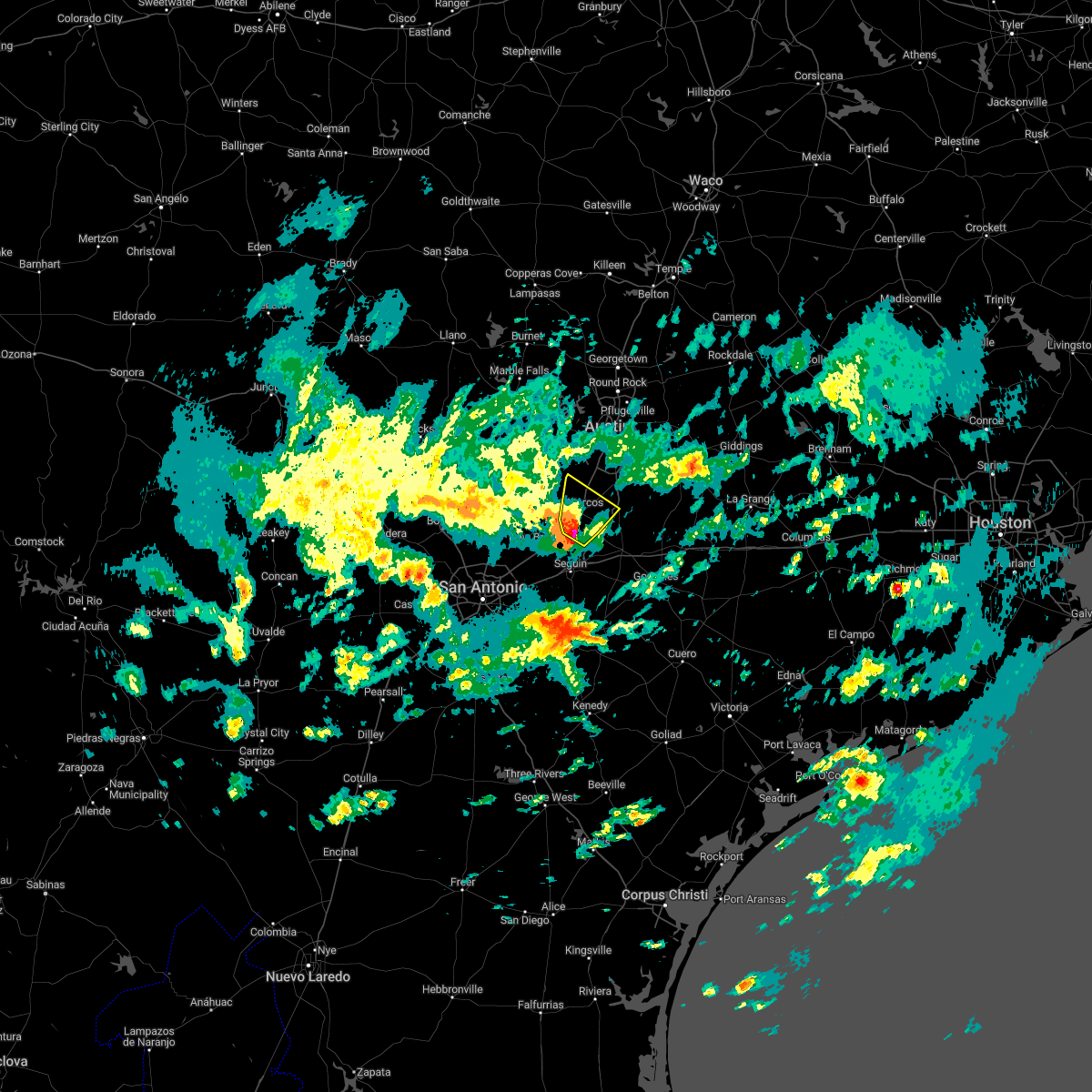 Interactive Hail Maps Hail Map for Martindale, TX