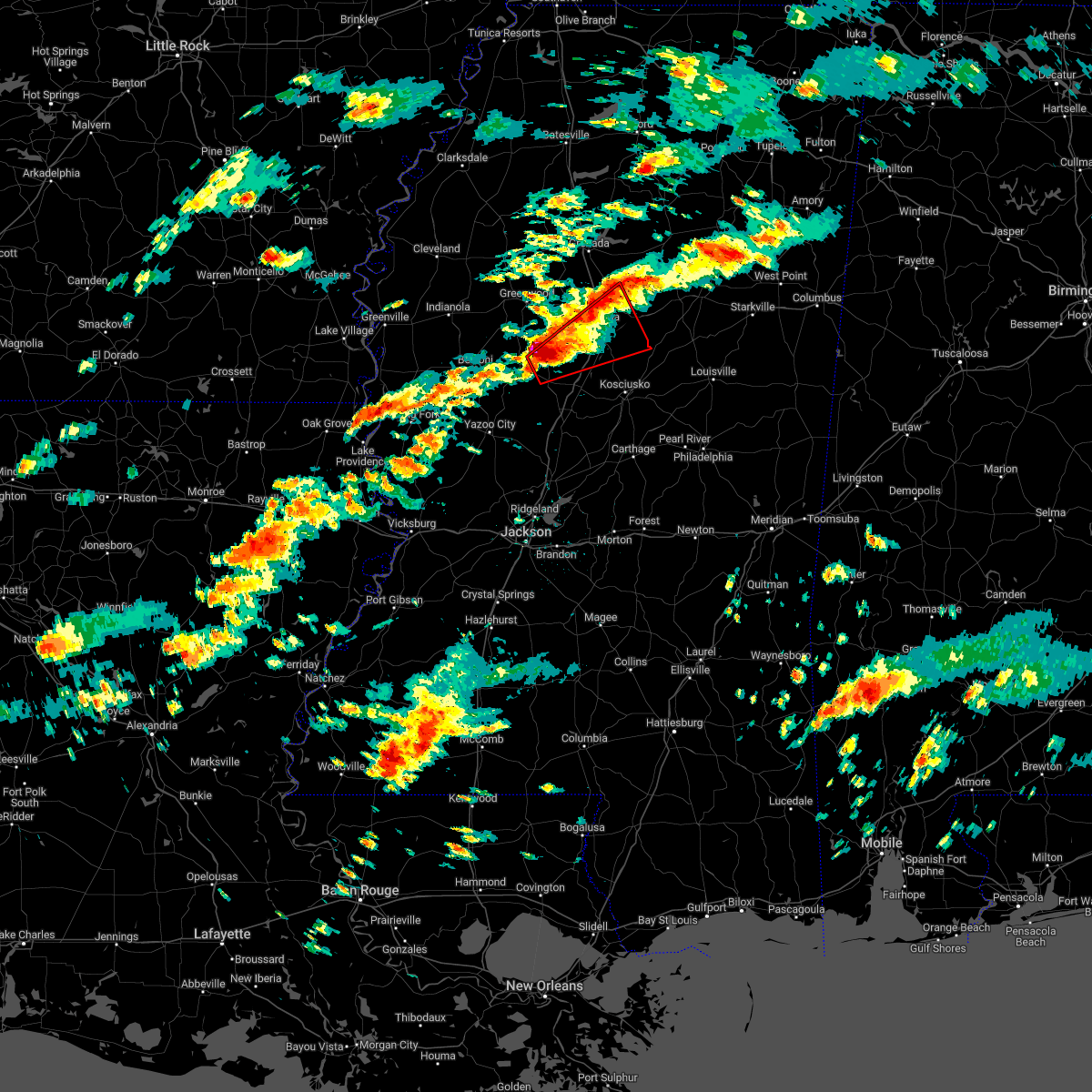 Interactive Hail Maps Hail Map for Vaiden, MS
