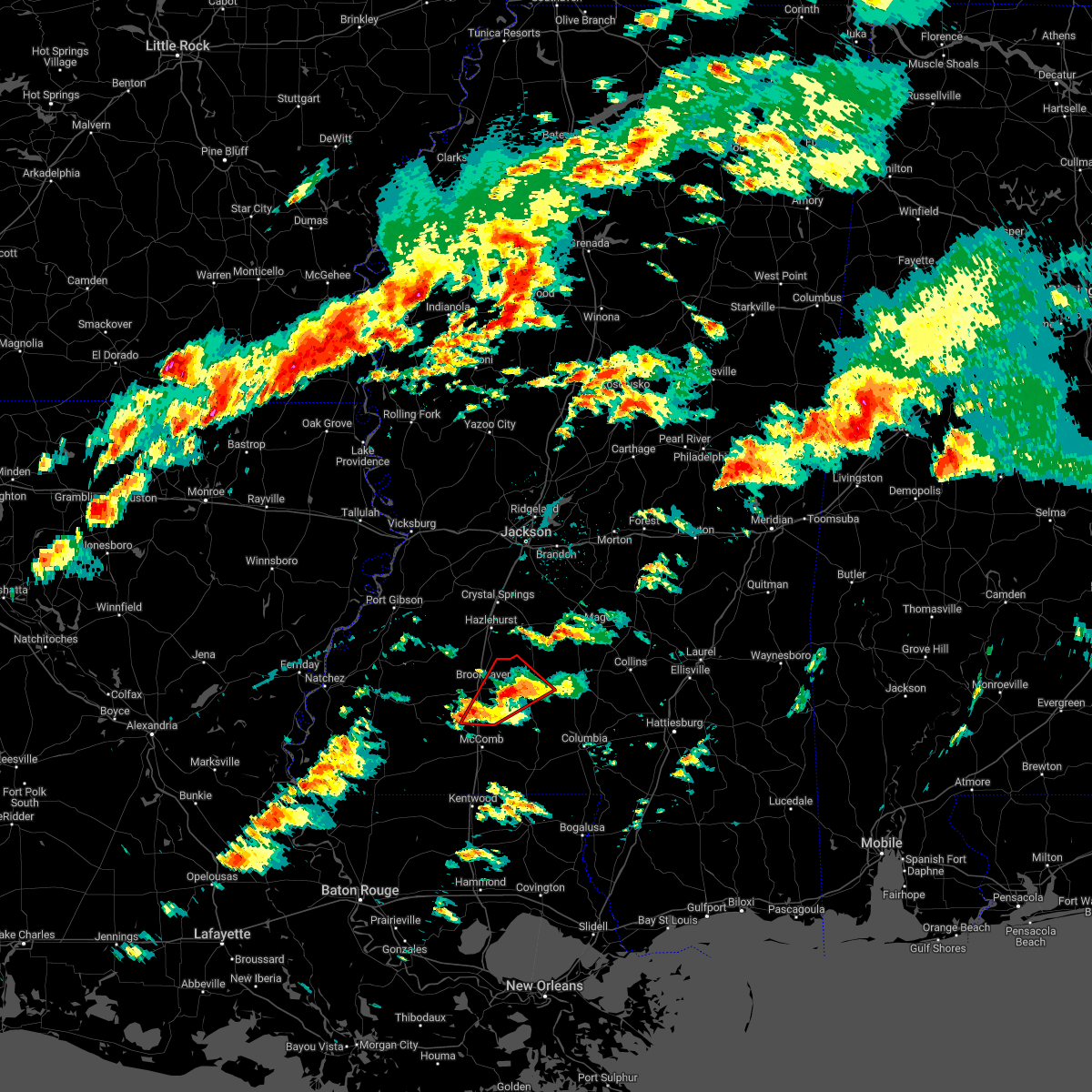 Interactive Hail Maps Hail Map for Brookhaven, MS