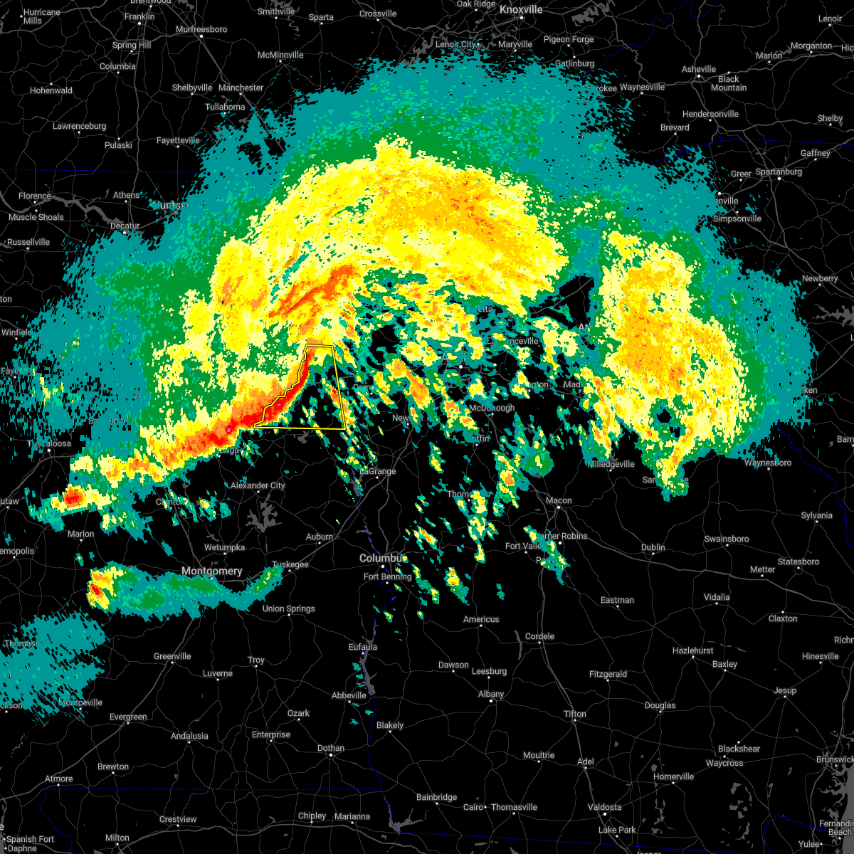 Interactive Hail Maps Hail Map for Woodland, AL