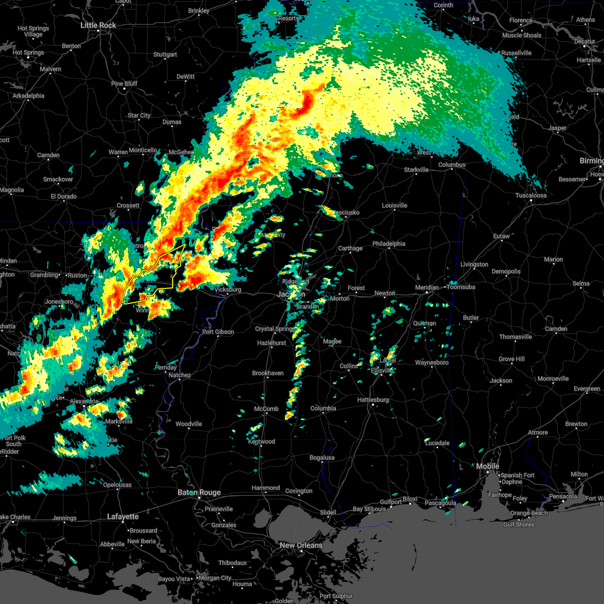 Interactive Hail Maps Hail Map for Mangham, LA