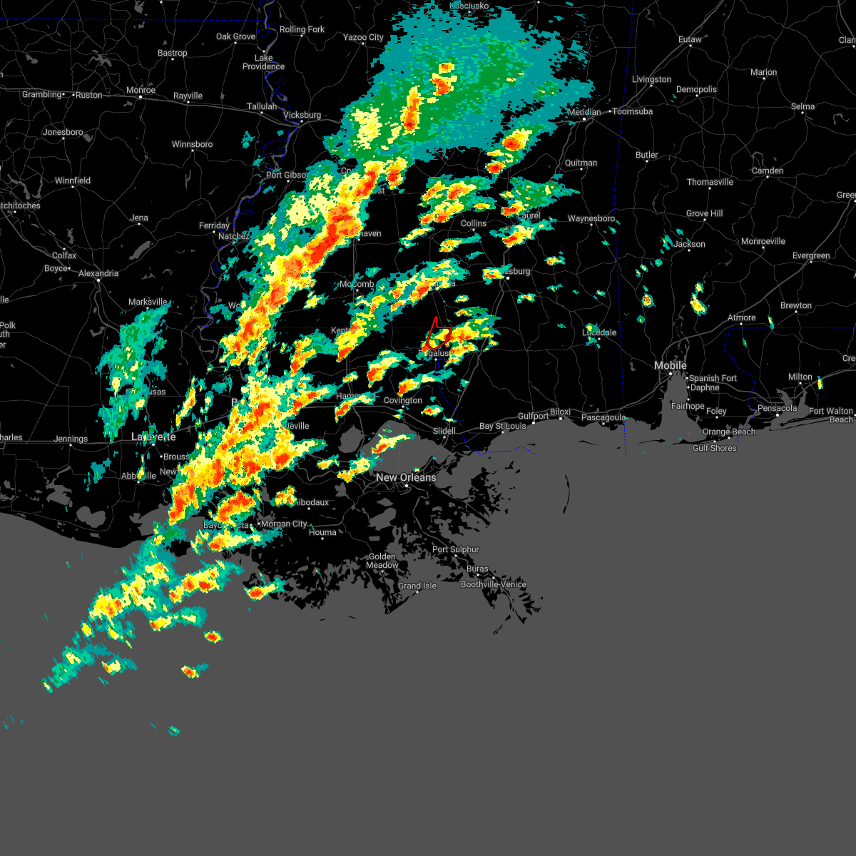 Interactive Hail Maps Hail Map for Varnado, LA