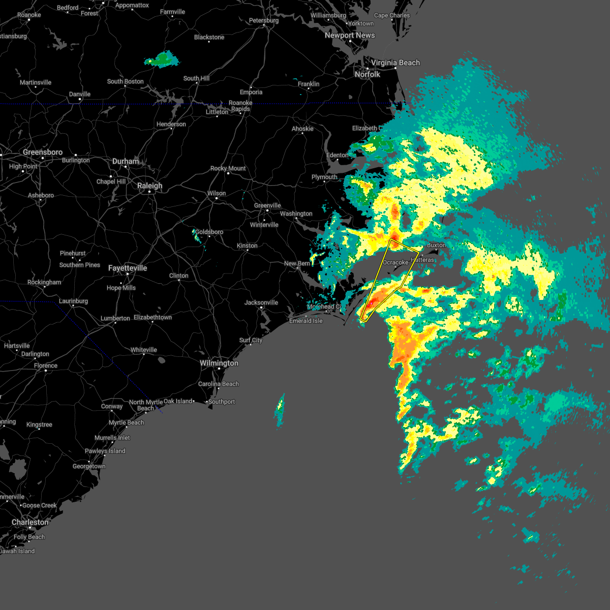 Interactive Hail Maps Hail Map for Ocracoke, NC