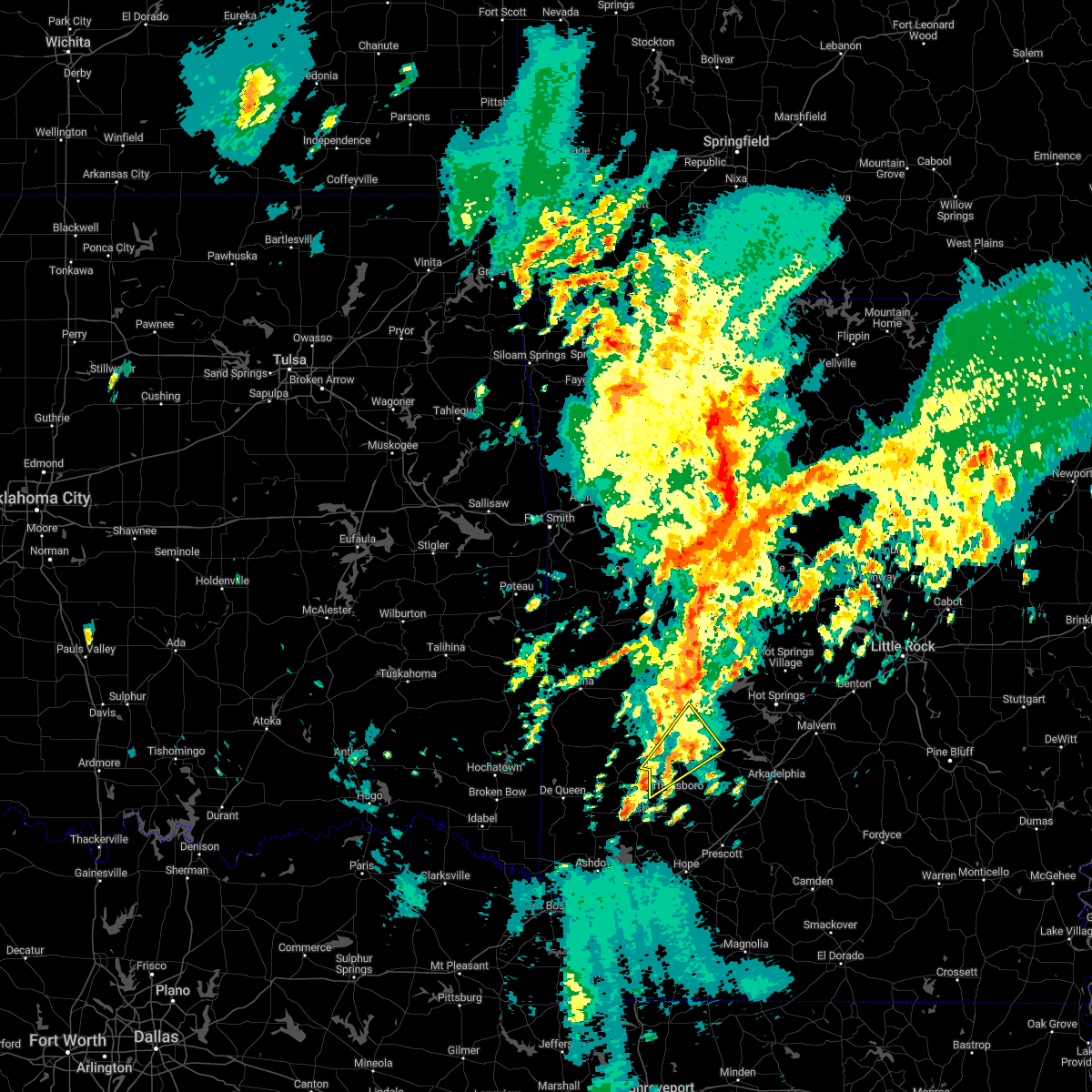 Interactive Hail Maps Hail Map for Glenwood, AR