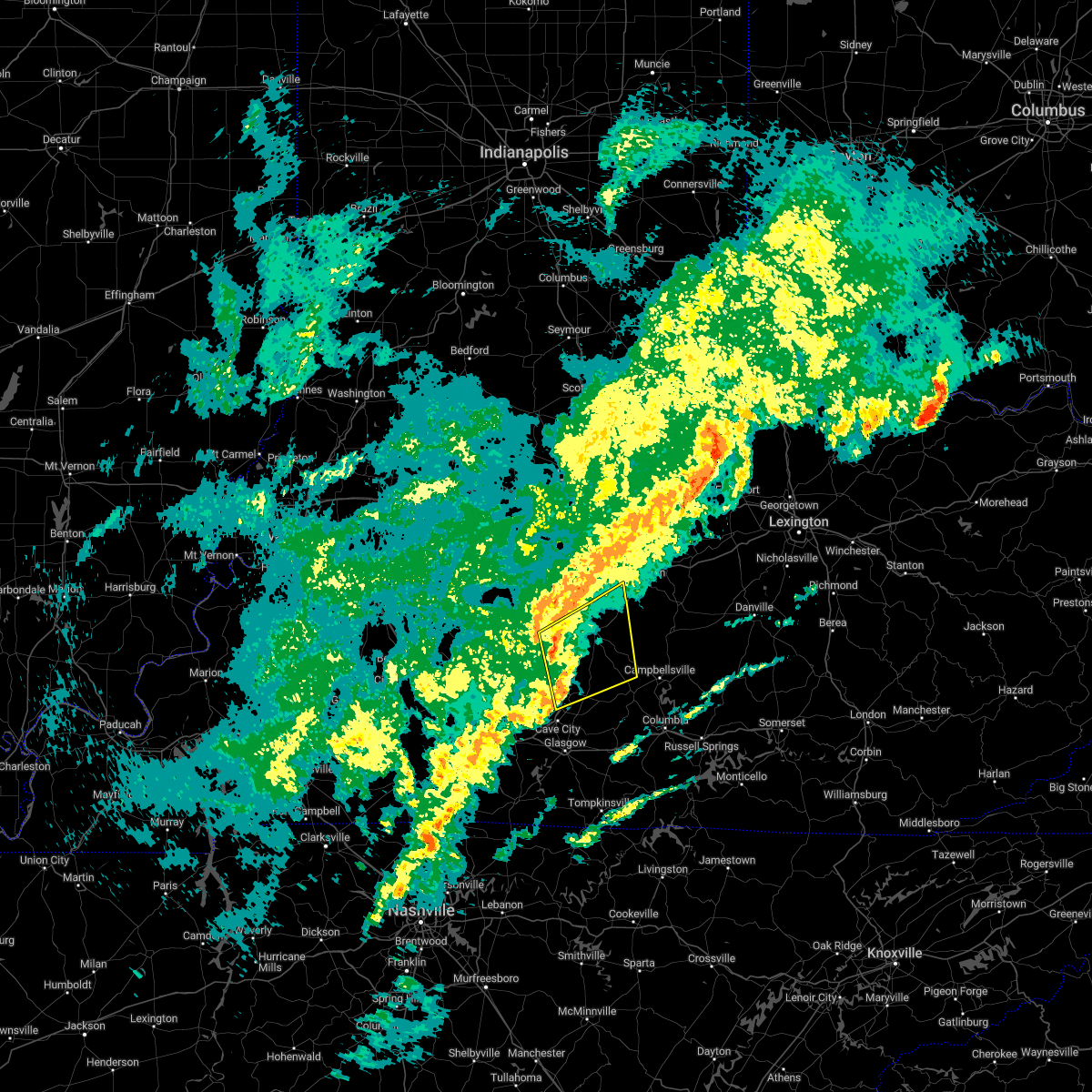 Interactive Hail Maps Hail Map for Sonora, KY