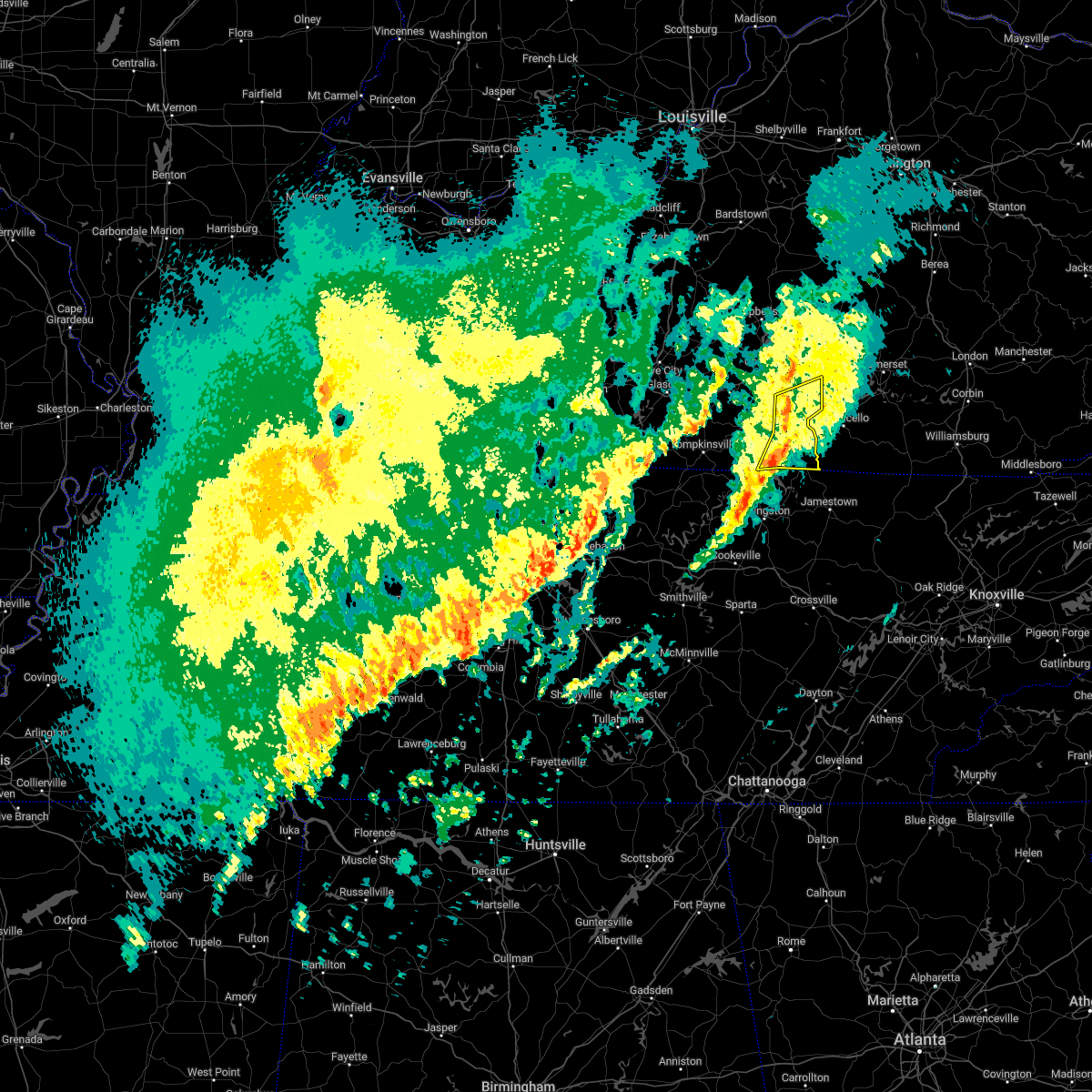 Interactive Hail Maps Hail Map for Jamestown, KY