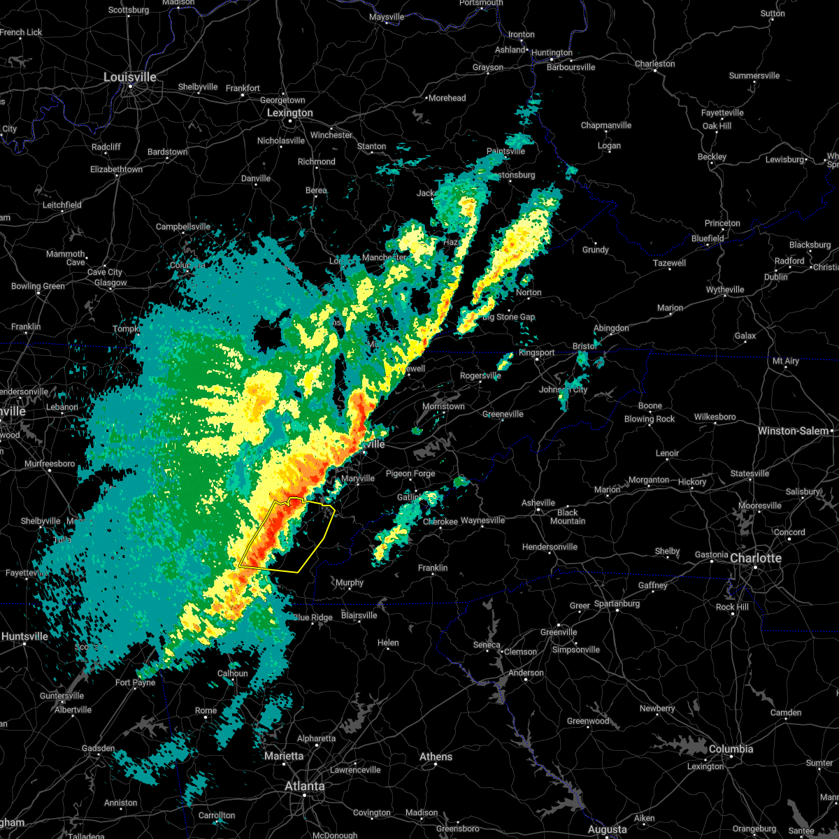 Interactive Hail Maps Hail Map for Greenback, TN