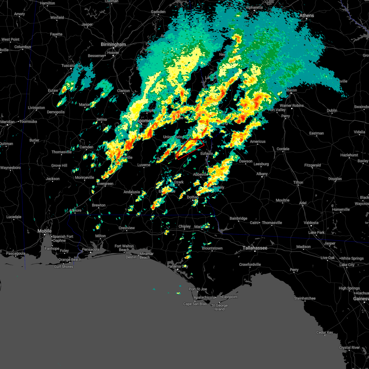 Interactive Hail Maps Hail Map for Midway, AL