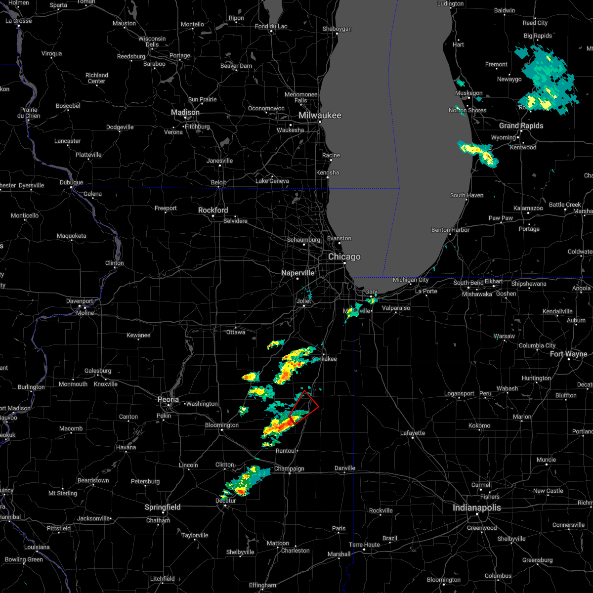 Interactive Hail Maps Hail Map for Thawville, IL