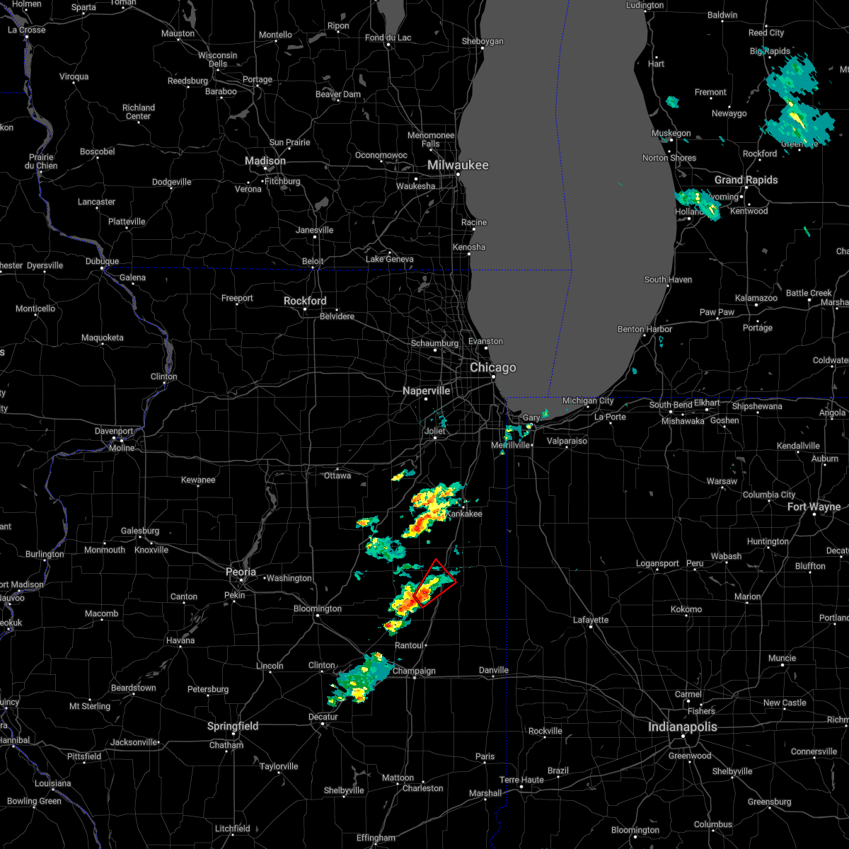 Interactive Hail Maps Hail Map for Thawville, IL