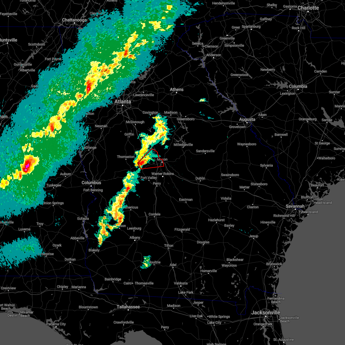 Interactive Hail Maps Hail Map for Macon, GA
