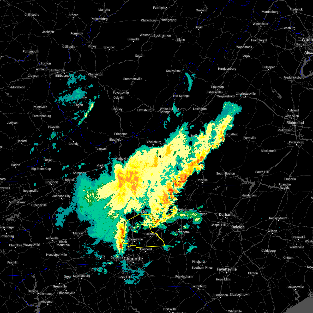 Interactive Hail Maps Hail Map for Mocksville, NC