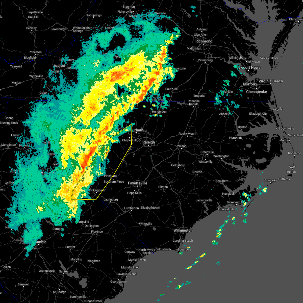 Interactive Hail Maps Hail Map for Durham, NC